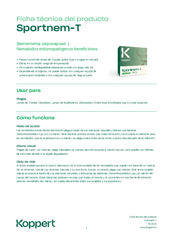 Sportnem-T - Ficha Técnica