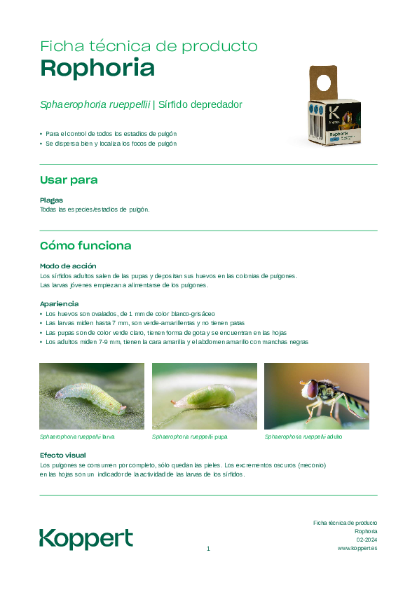 Ficha técnica Rophoria