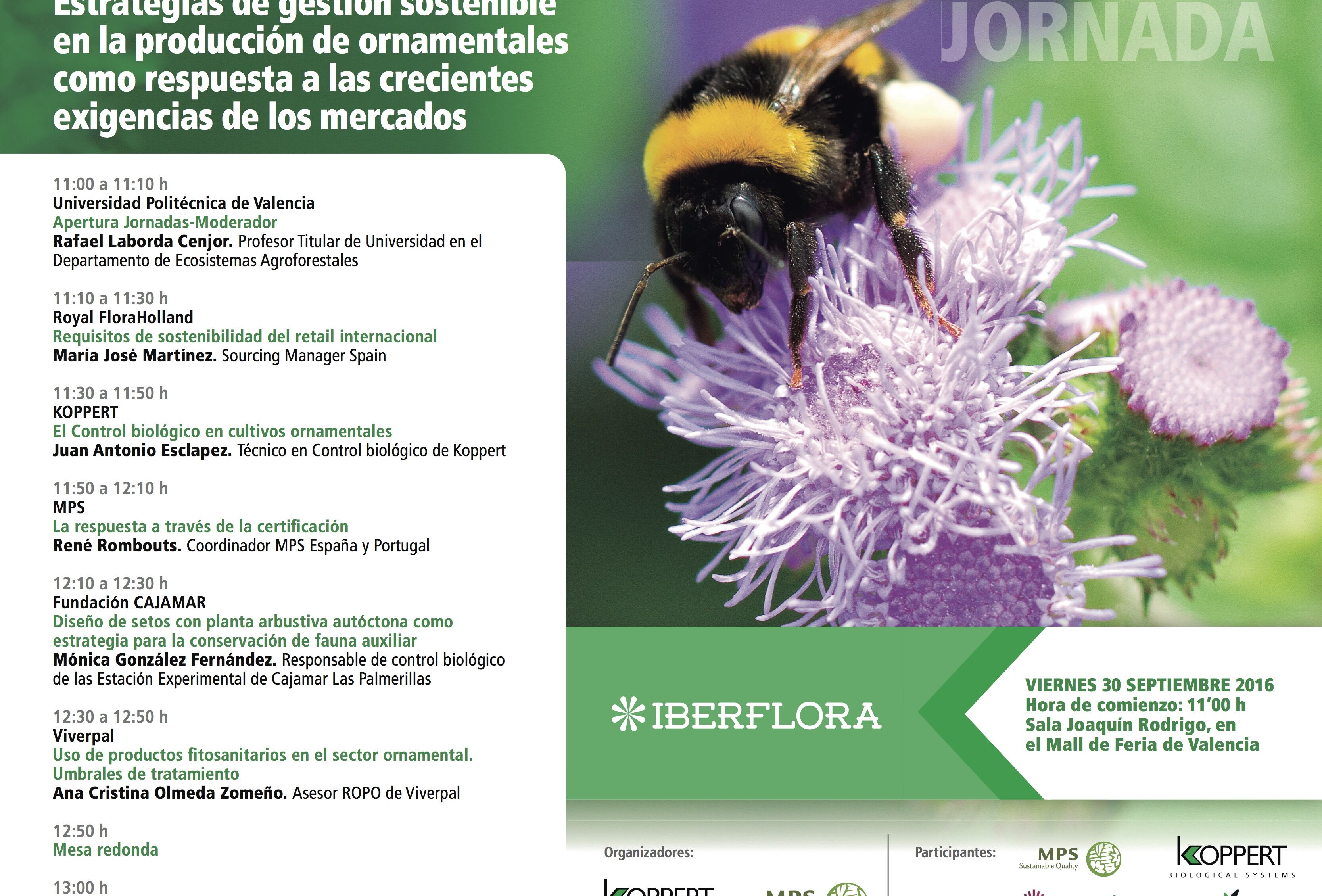Koppert revelará en Iberflora nuevas estrategias de producción sostenible en plantas ornamentales y flores