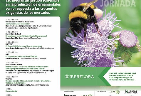 Koppert revelará en Iberflora nuevas estrategias de producción sostenible en plantas ornamentales y flores