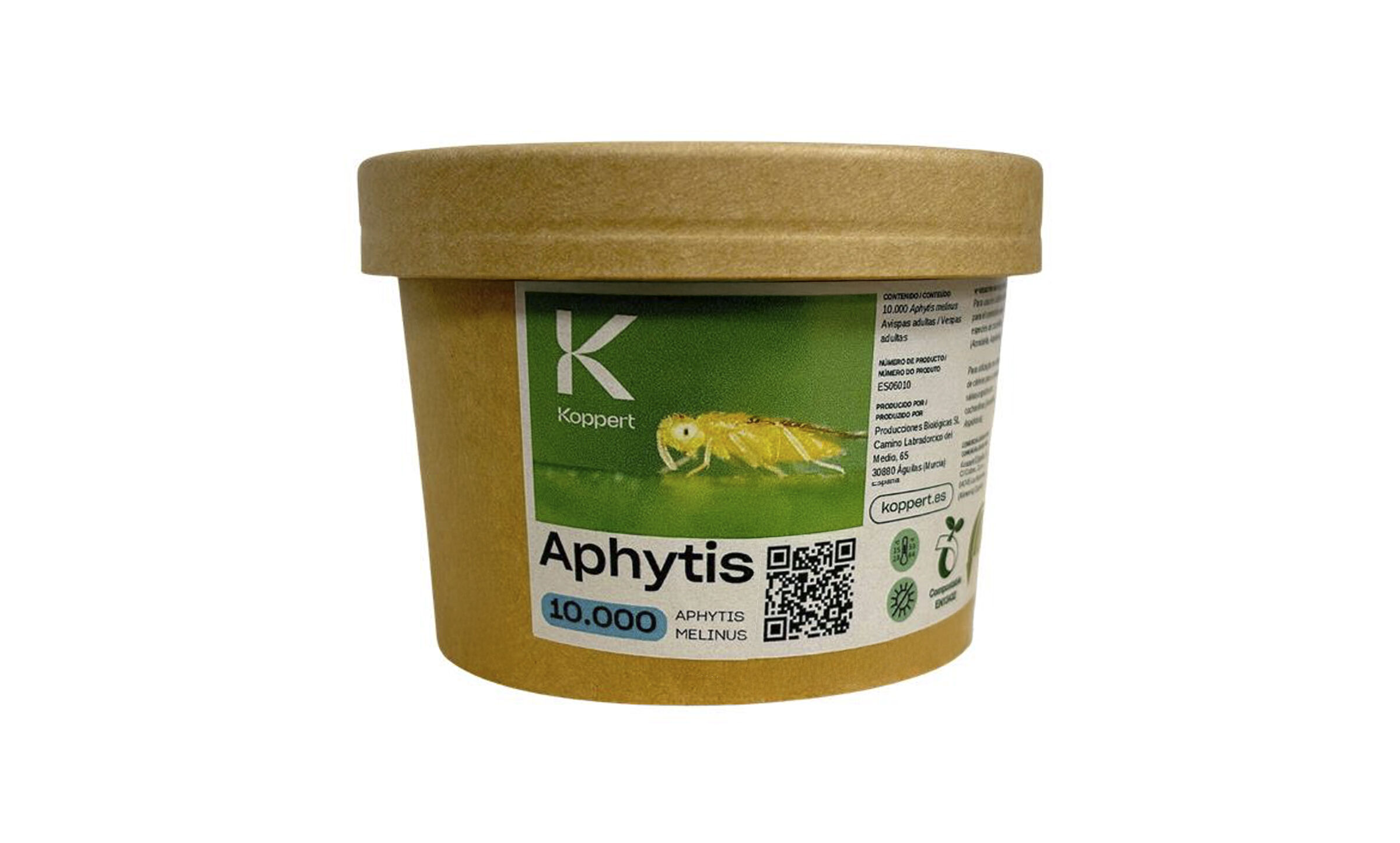 El nuevo envase biodegradable de Aphytis® hace más sostenible la producción de cítricos