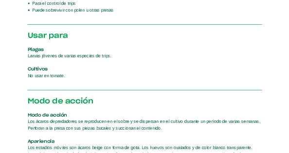 Thripex-Plus Ficha Técnica