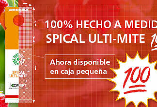 Koppert ofrece Spical Ulti-Mite en una caja más pequeña de 100 sobres