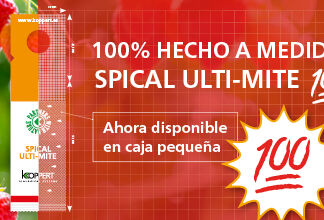 Koppert ofrece Spical Ulti-Mite en una caja más pequeña de 100 sobres