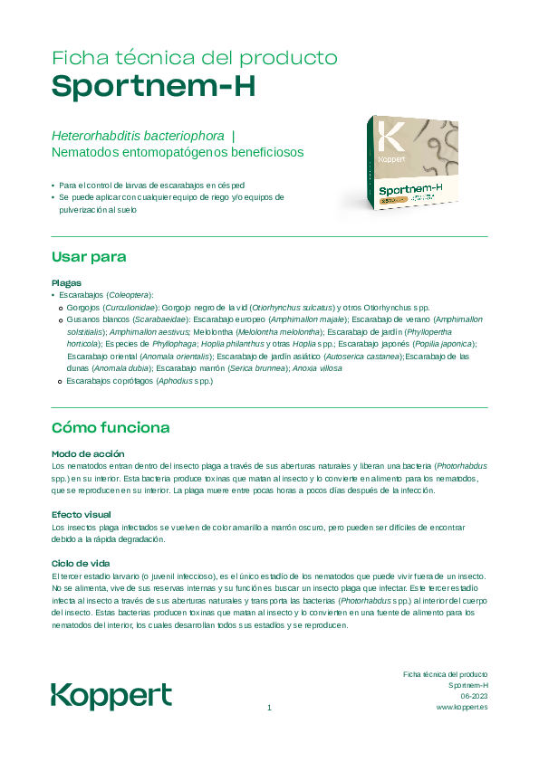 Sportnem-H - Ficha Técnica