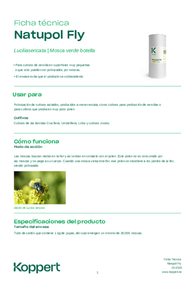 Ficha técnica Natupol Fly