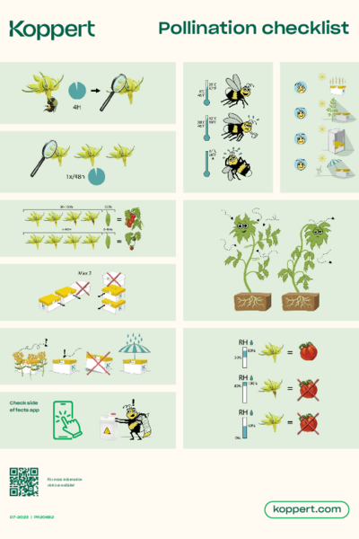 Lista de control polinización de tomate