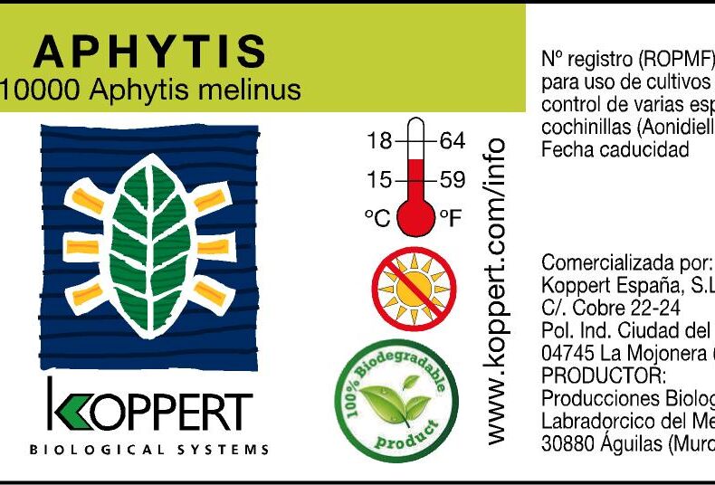 Koppert comienza la introducción del ecodiseño por sus productos para el control biológico en cítricos