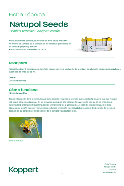 Ficha Técnica Natupol Seeds