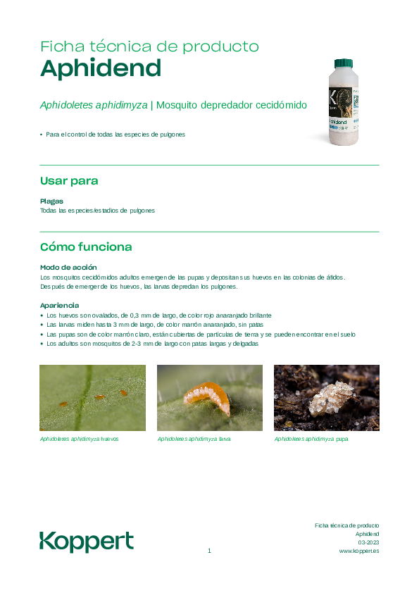 Aphidend Ficha Técnica