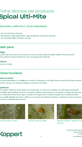 Ficha técnica de Spical Ulti-Mite