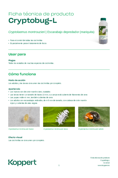Cryptobug L Ficha Técnica