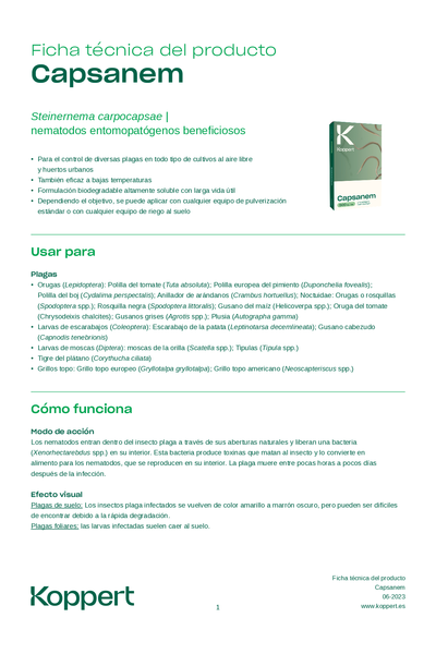Capsanem - Ficha Técnica